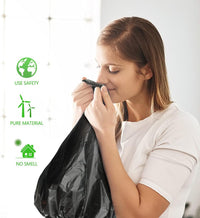 10 Gallon 200 Counts Extra Strong Trash Bags Tall Kitchen Garbage Bags by Teivio, 9 Gallon 10 Gallon,Bathroom Trash Can Bin Liners, Intended for Home,Plastic Bags for office kitchen Garden,Black
