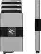 CODE 118 Wallet - Premium Automatic Smart Wallet, RFID Blocking, Pop Up Mens Minimalist Metal Wallet, 6061-T6 Aerospace-Grade Aluminum, Genuine 3K Carbon Fiber (Classic, Slate Grey)