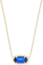 Kendra Scott Elisa Pendant Necklace for Women, Fashion Jewelry, 14k Gold-Plated
