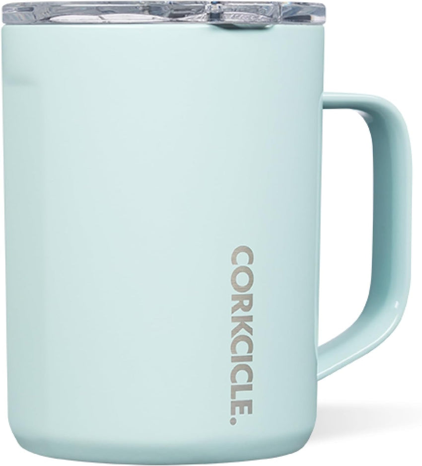 Corkcicle Classic Coffee Mug - Triple Insulated Stainless Steel for Travel - Shatter-Proof Lid - Keeps Drink Hot Over 3 Hours - Holiday Mug Gift - Great for Gifting Warmth - 16 oz - Dragonfly
