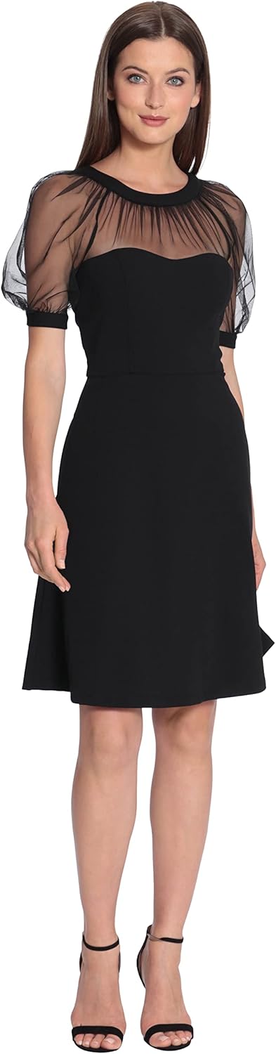 Maggy London Women's Illusion Dress Occasion Event Party Holiday Cocktail Guest of Wedding.