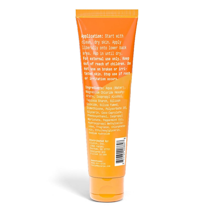 Carpe Lower Back Sweat Absorber & Butt Sweat Prevention Lotion ~NEW~ Keep Your Back, Buttocks, & Waistband Dry with a Sweat Absorbing Formula that Prevents & Controls Moisture for All-Day Freshness