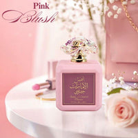 Ard al Zaafaran Pink Blush Shams Al Emarat Khususi, Marshmallow Blush Perfume For Women, Eau de Parfum - 100 ML (3.4 OZ) Romantic & Sweet Arabian Perfume - A Captivating Scent wrapped in Pink Bottle