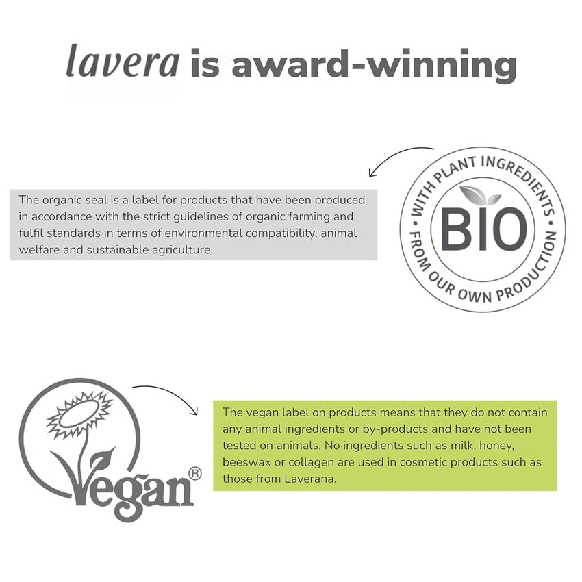lavera Hyaluron Liquid Foundation - Warm Nude 03 - Foundation Make Up with Hyaluron & Almond Oil for a Flawless Complexion - Face Make Up - PETA Certified - Vegan - Made in Germany - 1 Fl Oz