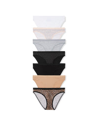 Victoria's Secret Women's Cotton Bikini Underwear, Moderate Coverage Panties for Women, Multi Pack (XS-XXL)
