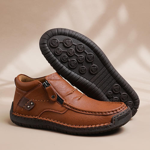 7DAY'S Leather Driving Boots for Young Men - Travel & Adventure Essentials