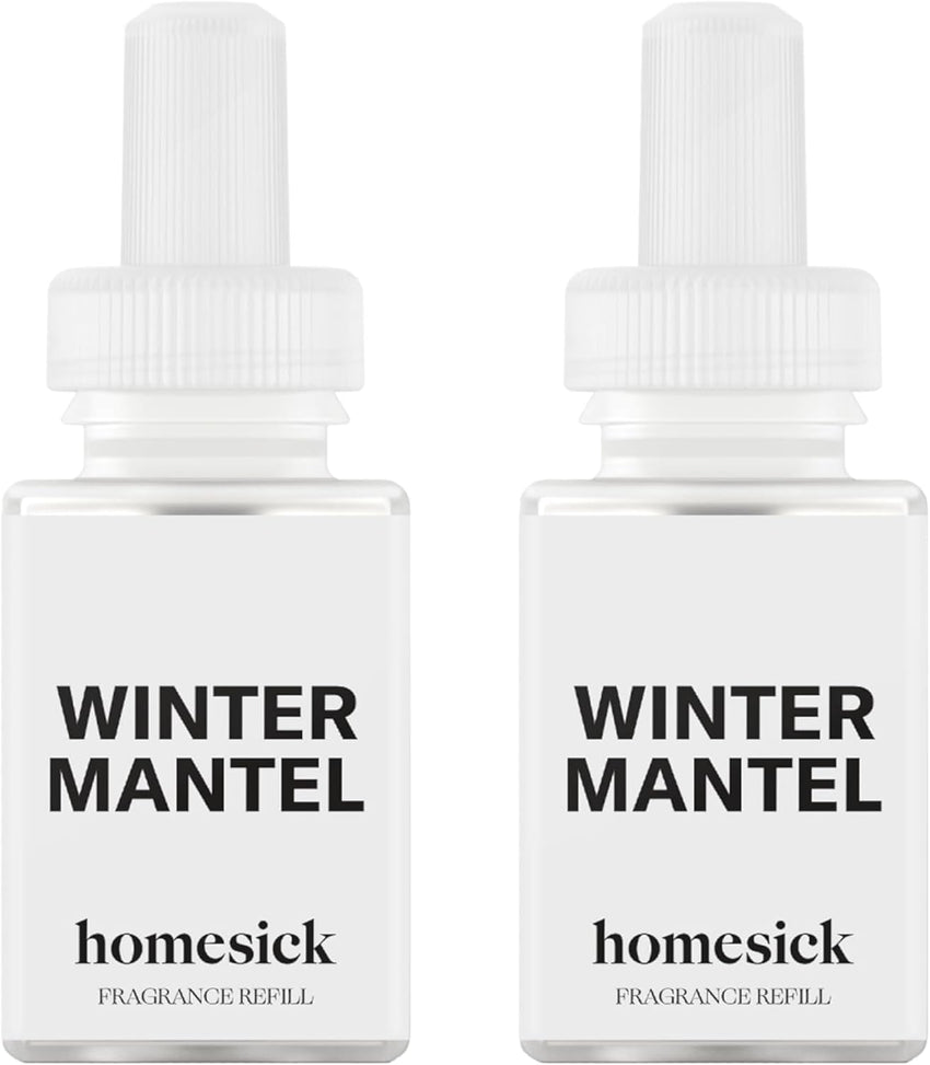 Pura & Homesick Home Scent Refill - Smart Air Diffuser - Up to 120-Hours of Luxury Fragrance per Refill - Home Essential - Clean & Safe Diffuser Fragrance - 2 Pack, New Home