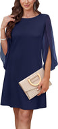 RUMIA Womens Cocktail Dresses Flutter Sleeve Wedding Guest Dresses for Women 2025 Trendy
