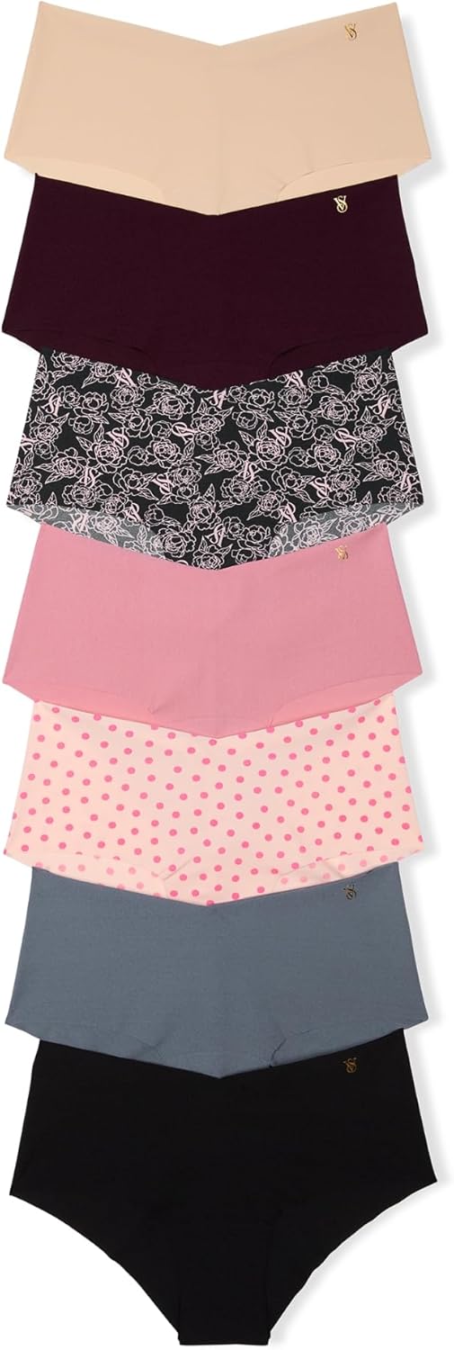 Victoria's Secret Women's No Show Cheeky Underwear, Minimal Coverage Panties for Women, Multi Pack (XS-XXL)