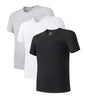 DAVID ARCHY Men's Undershirt Bamboo Rayon Moisture-Wicking Crewneck T-Shirts Stretch Tees for Men, 3 or 5 Pack
