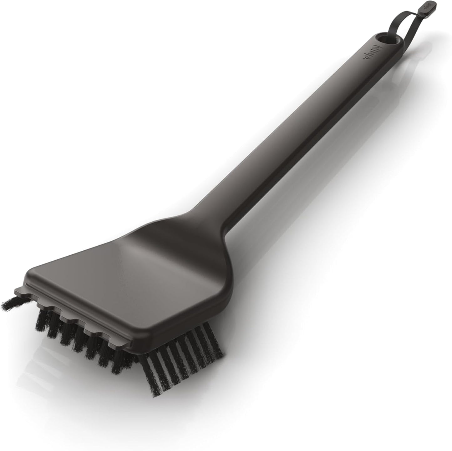 Ninja XSKBRUSHXL Woodfire Outdoor Grill Cleaning Brush, Compatible with All Ninja Woodfire Outdoor Grills (OG700, OG800, and OG900 Series), Non-Scratch, Heat Resistant, Scraper Tool, Black