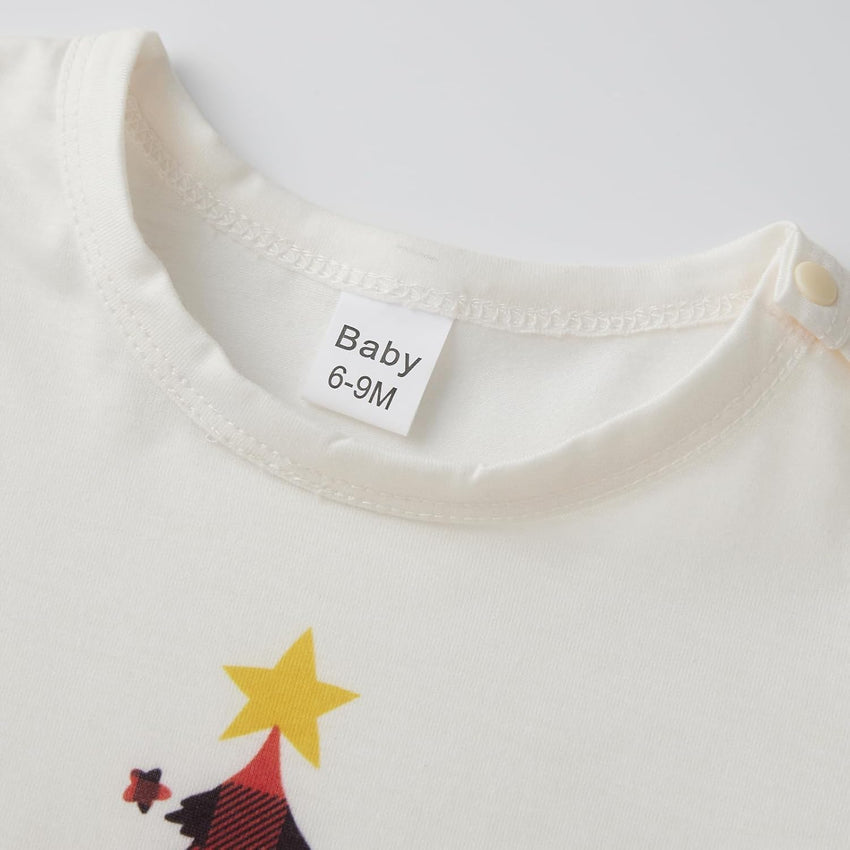 Family Christmas Pajamas Matching Sets - Soft Lettler Print Xmas Pjs for Couples & Kids | Holiday Family Pajamas