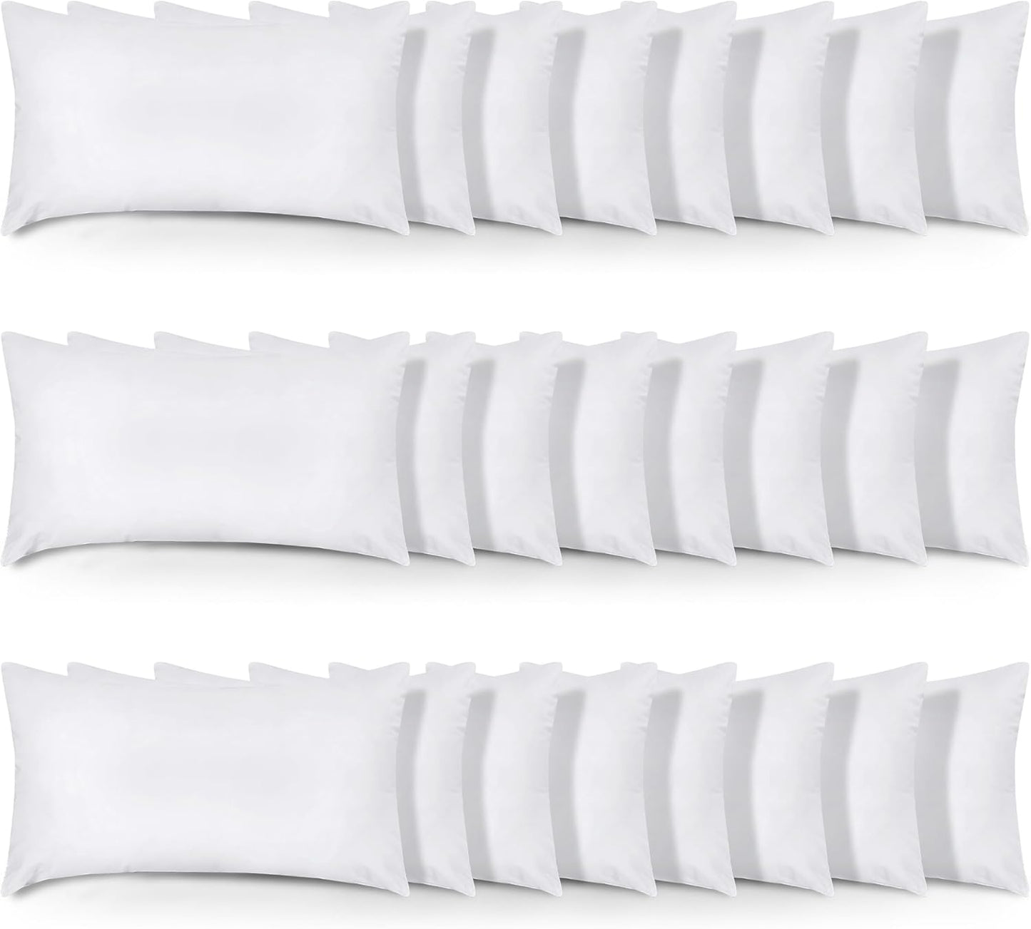 Utopia Bedding Throw Pillows (Set of 4, White), 18 x 18 Inches Pillows for Sofa, Bed and Couch Decorative Stuffer Pillow