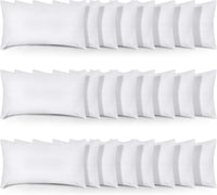 Utopia Bedding Throw Pillows (Set of 4, White), 18 x 18 Inches Pillows for Sofa, Bed and Couch Decorative Stuffer Pillow