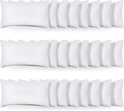 Utopia Bedding Throw Pillows (Set of 4, White), 18 x 18 Inches Pillows for Sofa, Bed and Couch Decorative Stuffer Pillow