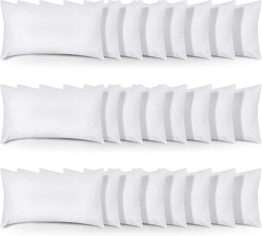 Utopia Bedding Throw Pillows (Set of 4, White), 18 x 18 Inches Pillows for Sofa, Bed and Couch Decorative Stuffer Pillow