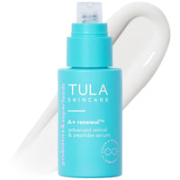 TULA Skin Care A+ Renewal Advanced Retinal + Peptides Serum - Nightly Facial Serum, Boosts Radiance and Hydrates, 1.01 Fl. oz.