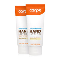 Carpe Sweat Absorbing Hand Lotion, A dermatologist-recommended smooth lotion that helps stop hand sweat, Great for hyperhidrosis (Original Eucalyptus)
