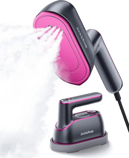 Jack ＆ Rose Travel Steamer Iron for Clothes,1200w Iron Steamer,Portable Handheld Travel Size Steamer iron,8S Fast Heat-Up