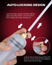 SEDY Fluid Extractor Multi-Purpose Oil Syringe with 500CC, Oil Suction Pump, Manual Extraction and Filling Pump, Automotive Oil Syringe(17.6 Oz./0.45 Qt./500 CC)