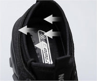 Women's Chunky Platform Comfort Orthopedic Wedge Walking Shoes Fashion Knitted Breathable Lace Up Lug Sole Casual Non-Slip Running Shoes with Arch Support