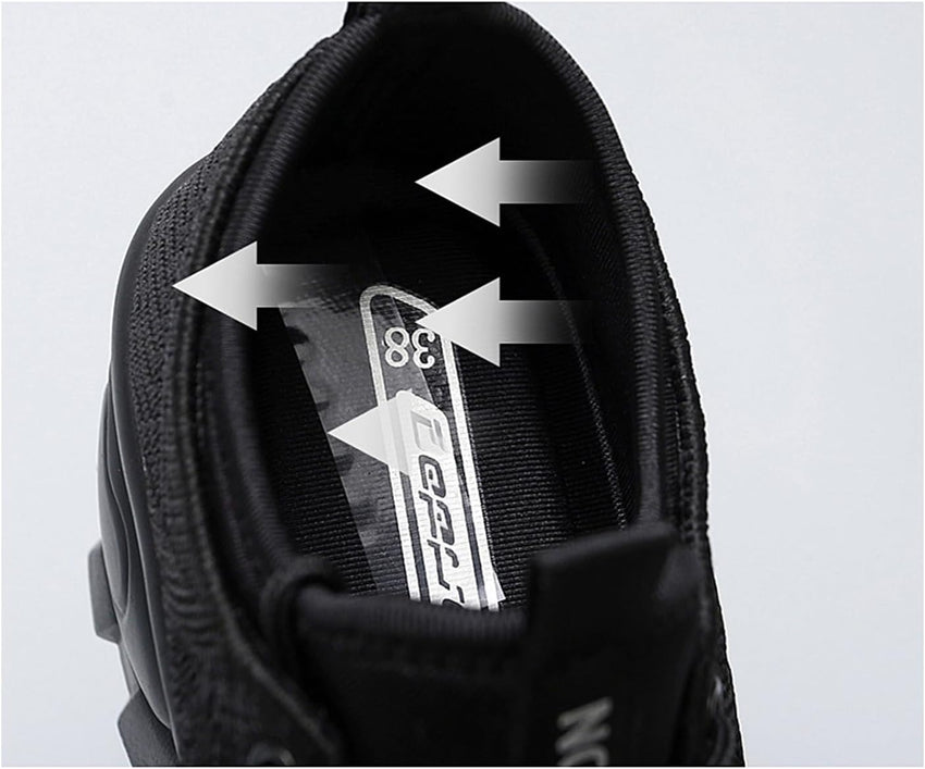 Women's Chunky Platform Comfort Orthopedic Wedge Walking Shoes Fashion Knitted Breathable Lace Up Lug Sole Casual Non-Slip Running Shoes with Arch Support