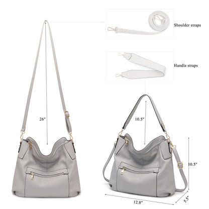 Large Crossbody Bags Ladies Shoulder Handbags Purse and Wallet Set for Women Totes Hobo Purses