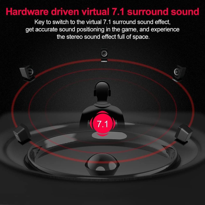 1Mii USB Sound Card - 3.5mm Jack Audio Adapter - Virtual 7.1 Surround Sound - USB Adapter for PS4/PC/MAC/Stereo Headsets, External Sound Card No Drivers Needed Plug and Play