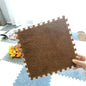 7DAY'S 40pcs 30x30cm DIY Nordic Floor Mat Splicing Carpet Plush Velvet Bedroom Rooms Pink Mat Puzzle Plush Mats Interlocking Carpet Tiles for Commercial and Home