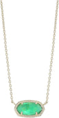 Kendra Scott Elisa Pendant Necklace for Women, Fashion Jewelry, 14k Gold-Plated