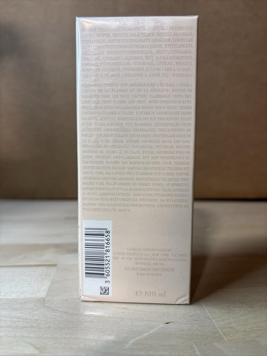 Si Eau de Toilette Natural Spray – Elegant Perfume for Women with Long Lasting Floral Fragrance, Luxury Full Size Bottle in Pink Box, Authentic French Scent, 3.4 fl oz / 100ml