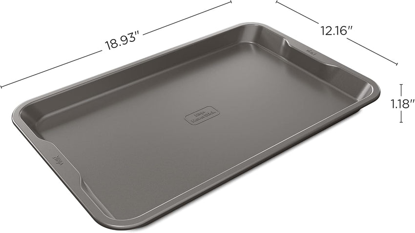 Ninja B30017 Foodi NeverStick Premium 11 inch x 17 inch Baking Sheet, Nonstick, Oven Safe up to 500⁰F, Dishwasher Safe, Grey