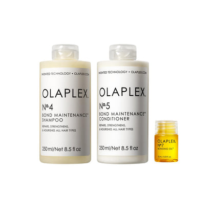 OLAPLEX Wash & Shine Hair Kit | Shampoo & Conditioner, Bonding Oil 8.5 Oz