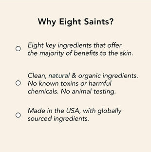 Eight Saints Retinol Facial Moisturizer Cream, For Firming Face, Neck & Eye Wrinkles and Lines, Deep Hydrating Lotion, Fragrance-Free, 2 Ounces