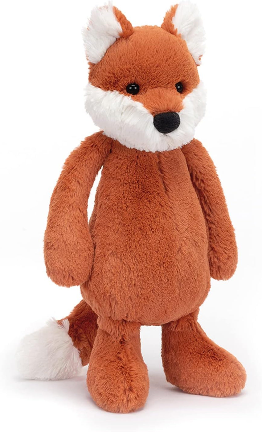 Jellycat Bashful Fox Cub Stuffed Animal, Medium 12 inches - Woodland Plush Toy - Classic Children's Gift