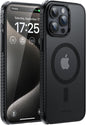 UNBREAKcable Case for iPhone 14 & iPhone 13, [Compatible with MagSafe] [Military Grade Shockproof] [Non-Slip] Translucent Matte Back and Soft TPU Edge Protective Case for iPhone 14/13 6.1", Black