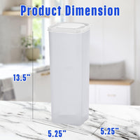 Buddeez Bread Buddy Airtight Bread Storage Container- Slice by Slice Dispensing Design - Perfect Pantry Organizer - White Lid Pack of 2
