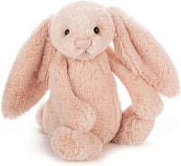 Jellycat Bashful Blush Bunny Stuffed Animal, Medium 12 inches - Rabbit and Bunny Plush Toy - Classic Children's Gift
