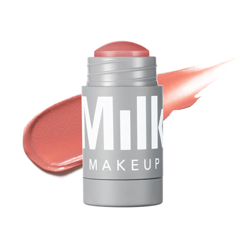 Milk Makeup Lip + Cheek Stick – Multi-Use Cream Blush + Lip Color with Mango Butter, Avocado Oil + Apricot Oil – Hydrating, Buildable, Long-Lasting, Vegan Formula – Werk, 0.21 oz