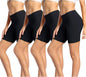 wirarpa Women's Cotton Boy Shorts Underwear Anti Chafing Soft Biker Short Plus Boy Shorts Panties 4 Pack