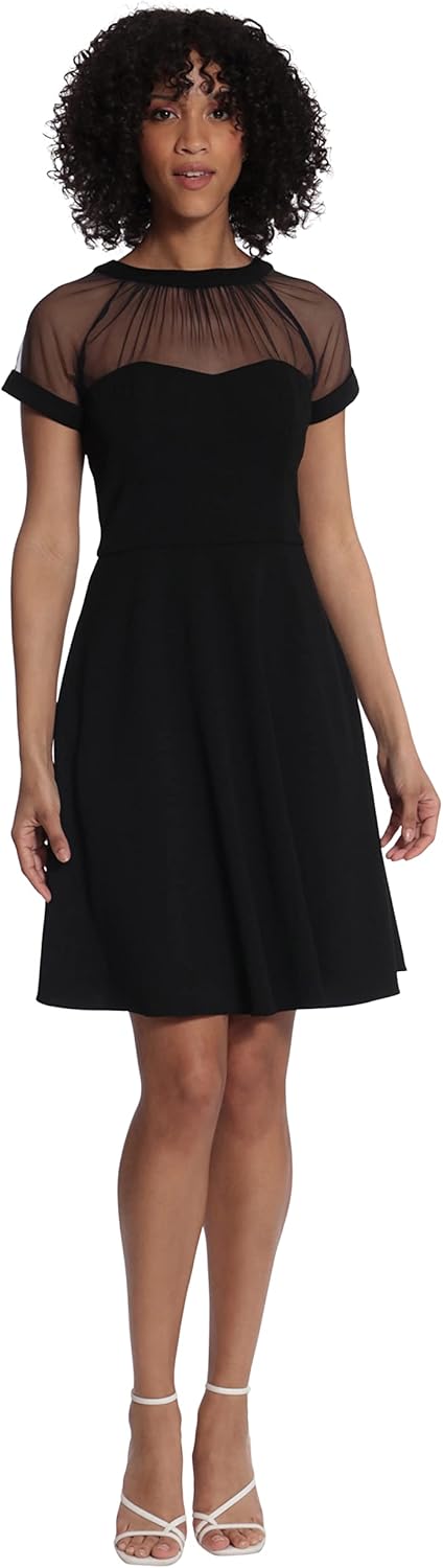 Maggy London Women's Illusion Dress Occasion Event Party Holiday Cocktail Guest of Wedding.