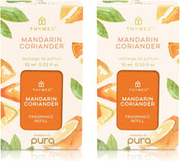 Thymes Pura Refills – 2 Pack of Oil Diffuser Scents – Long-Lasting Pura Diffuser Refills – Premium Home Fragrance – Notes of Pressed Apple, Clove & Cardamom (Simmered Cider, Pack of 2)