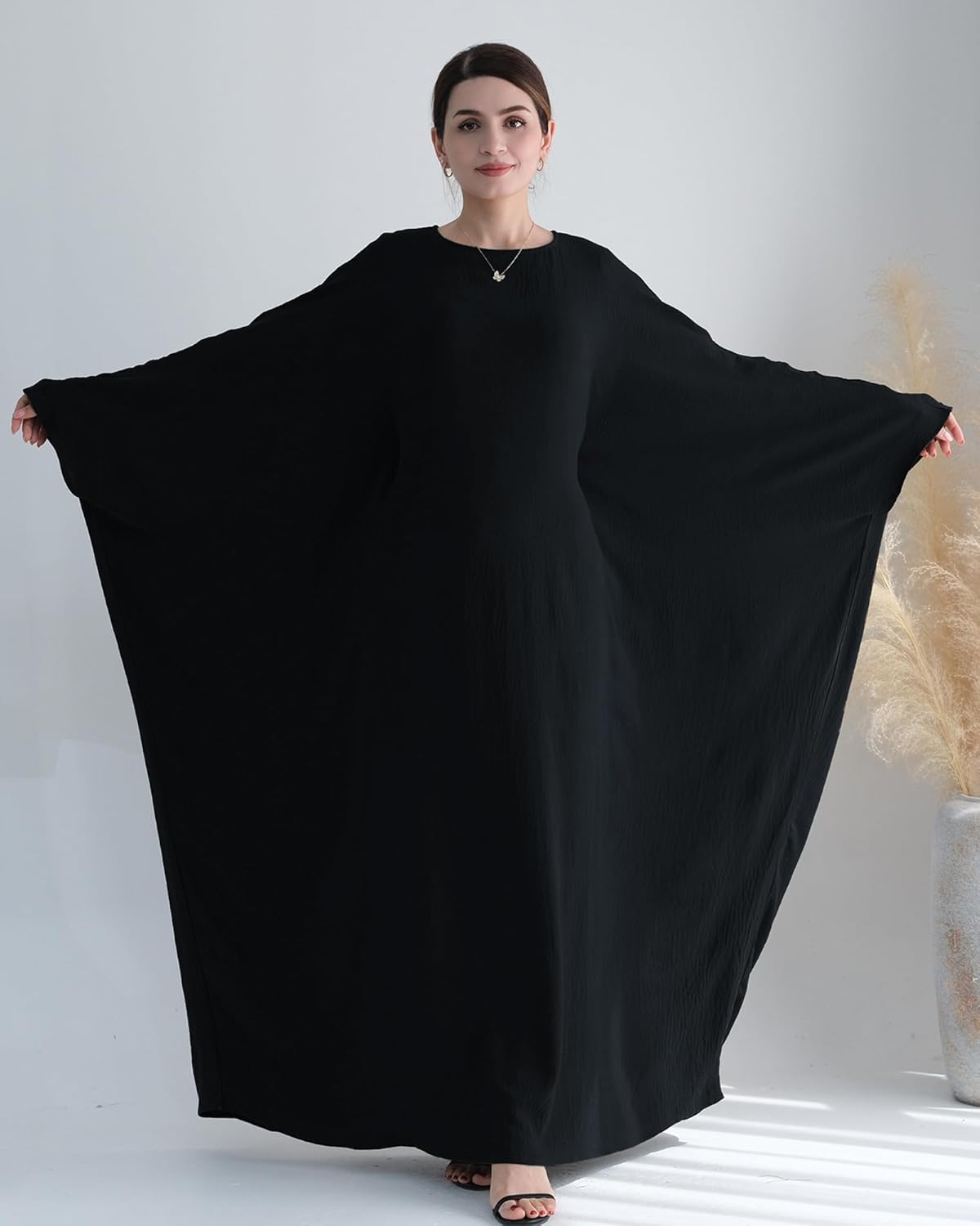 Muslim Prayer Dress Abaya Islamic Ramadan Robe Slightly Elasticity Garment Eid Clothes