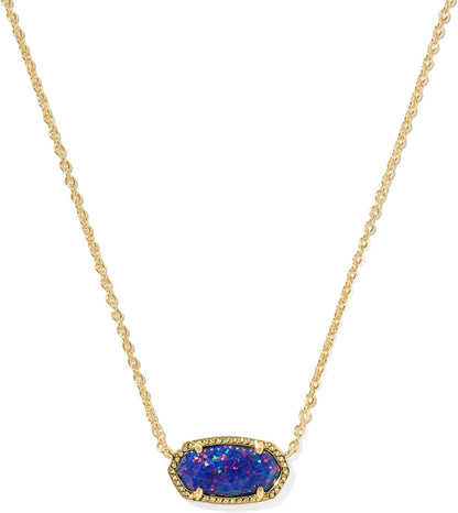 Kendra Scott Elisa Pendant Necklace for Women, Fashion Jewelry, 14k Gold-Plated