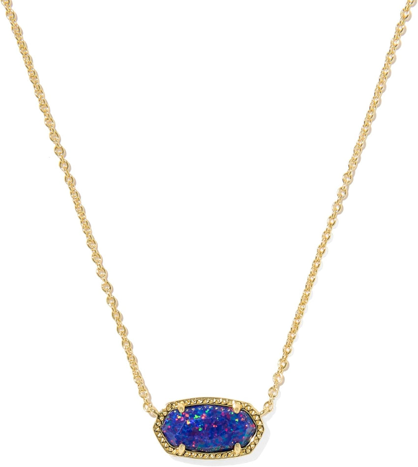 Kendra Scott Elisa Pendant Necklace for Women, Fashion Jewelry, 14k Gold-Plated
