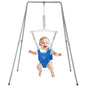 G TALECO GEAR Baby Jumper with Stand, Baby Jumpers and Bouncers, Baby Exerciser Suitable for 6-24 Months, Easy to Assemble & Store Jumper for Baby (Grey)