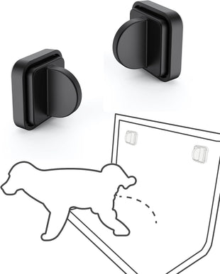 Dog Pee Pad Holder Potty Training Pad Magnetic Wall Holder for Leg-Lifting Dogs & Canine Urine Marking Strong Magnets No More Slipping Pee Pads Fit for Any Size of Puppy Pee Pads (Black)