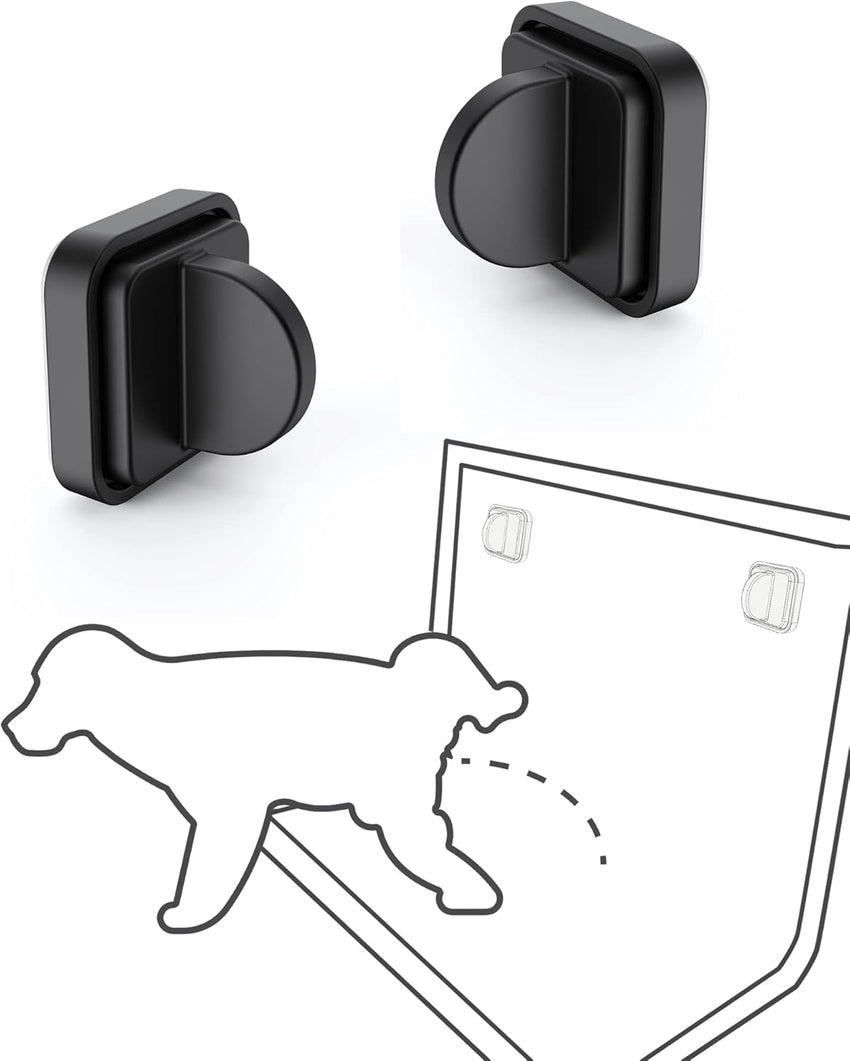 Dog Pee Pad Holder Potty Training Pad Magnetic Wall Holder for Leg-Lifting Dogs & Canine Urine Marking Strong Magnets No More Slipping Pee Pads Fit for Any Size of Puppy Pee Pads (Black)