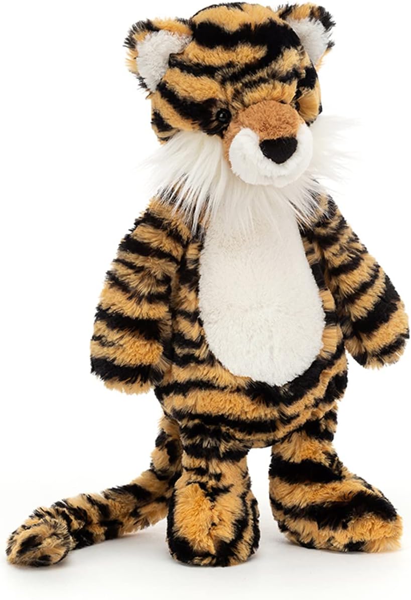 Jellycat Bashful Tiger Stuffed Animal, Medium 12 inches - Big Cat Plush Toy - Classic Children's Gift