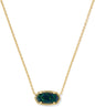 Kendra Scott Elisa Pendant Necklace for Women, Fashion Jewelry, 14k Gold-Plated